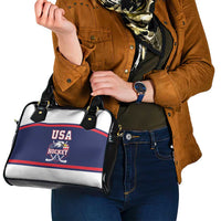 USA Ice Hockey Shoulder Handbag American Eagle Spirit Blue Version
