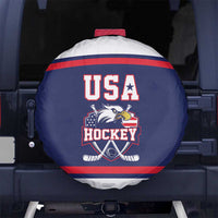 USA Ice Hockey Spare Tire Cover American Eagle Spirit Blue Version