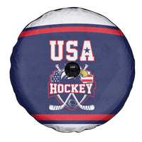 USA Ice Hockey Spare Tire Cover American Eagle Spirit Blue Version