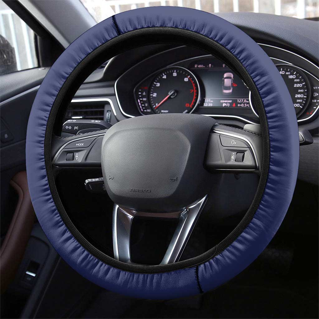 USA Ice Hockey Steering Wheel Cover American Eagle Spirit Blue Version