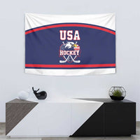 USA Ice Hockey Tapestry American Eagle Spirit Blue Version