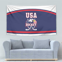 USA Ice Hockey Tapestry American Eagle Spirit Blue Version
