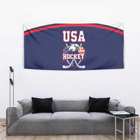 USA Ice Hockey Tapestry American Eagle Spirit Blue Version