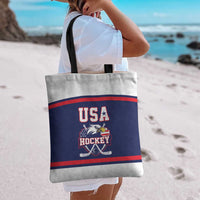 USA Ice Hockey Tote Bag American Eagle Spirit Blue Version