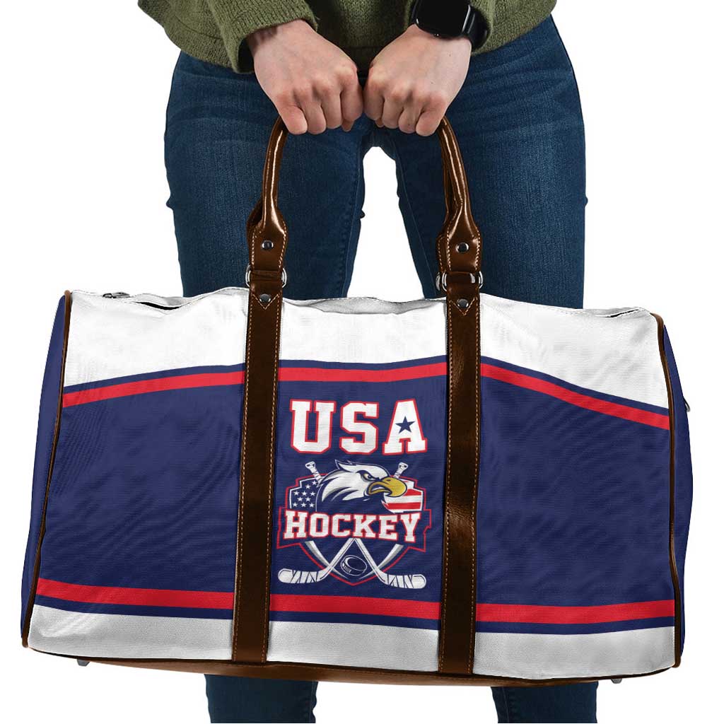 USA Ice Hockey Travel Bag American Eagle Spirit Blue Version