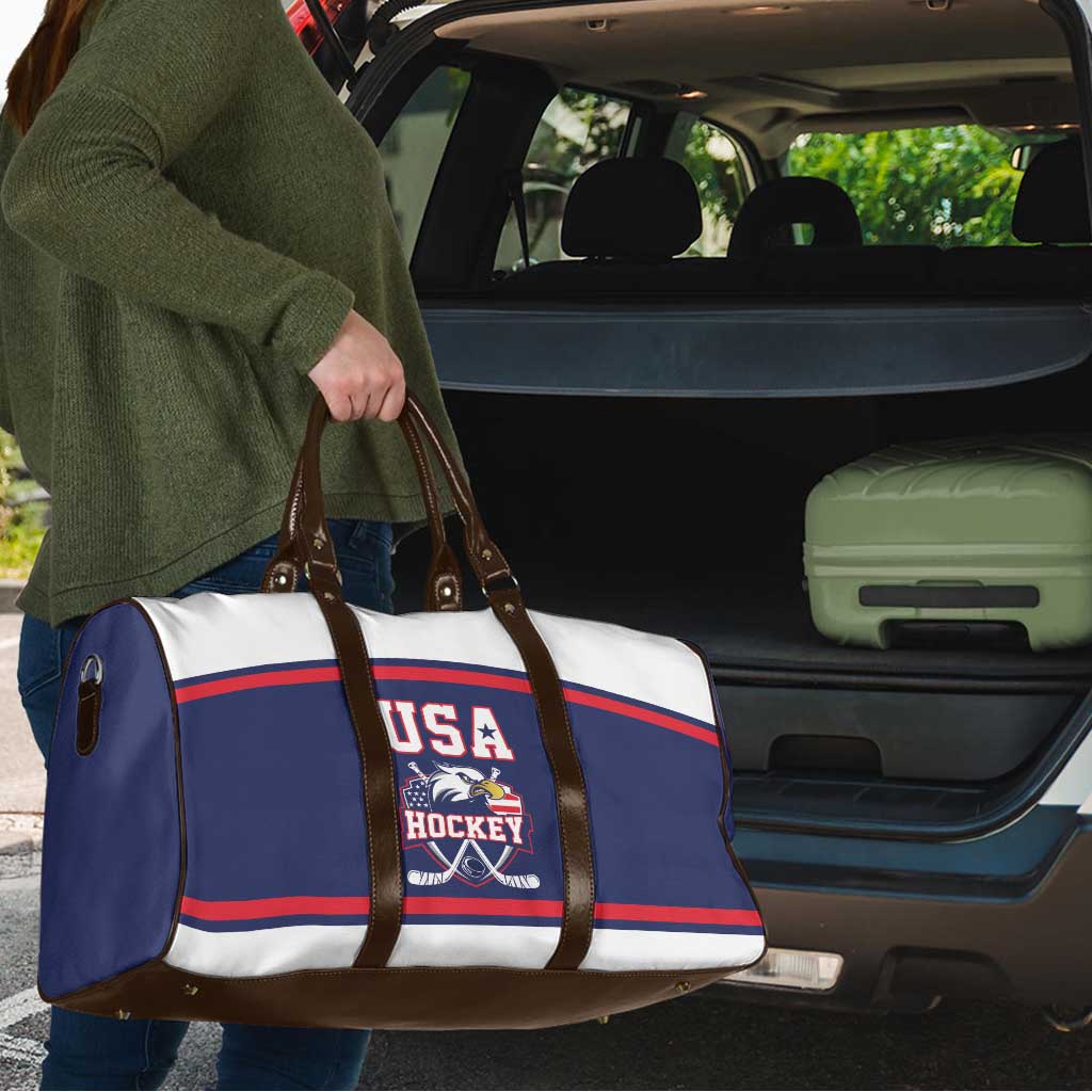USA Ice Hockey Travel Bag American Eagle Spirit Blue Version
