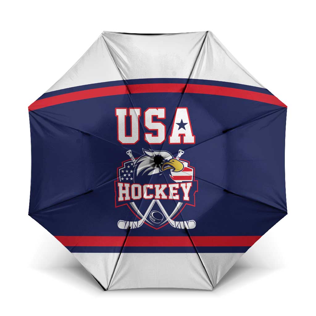 USA Ice Hockey Umbrella American Eagle Spirit Blue Version