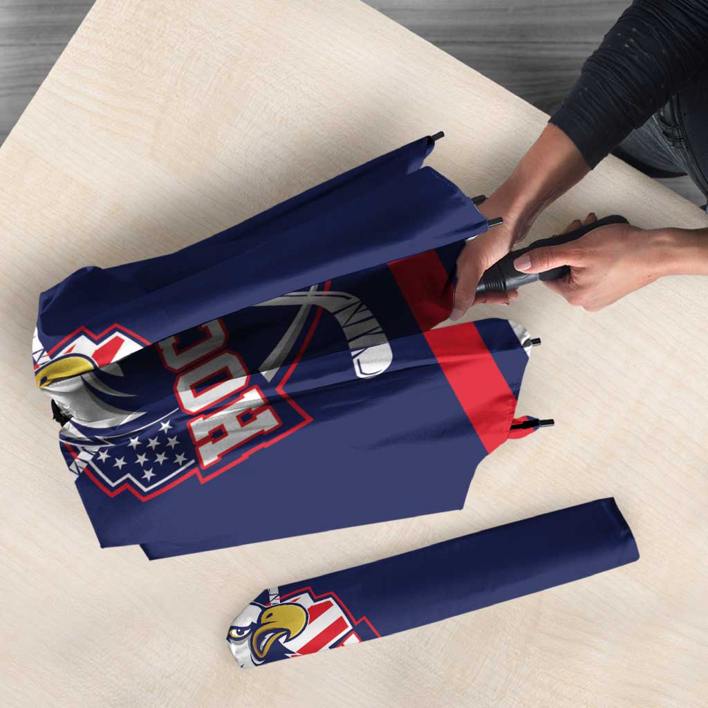 USA Ice Hockey Umbrella American Eagle Spirit Blue Version