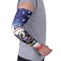 Custom USA Lacrosse Arm Sleeves American Eagle Mascot