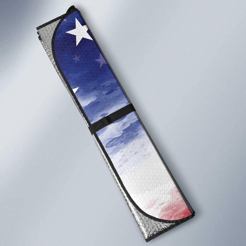 Custom USA Lacrosse Auto Sun Shade American Eagle Mascot