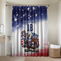 Custom USA Lacrosse Bathroom Set American Eagle Mascot