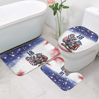 Custom USA Lacrosse Bathroom Set American Eagle Mascot