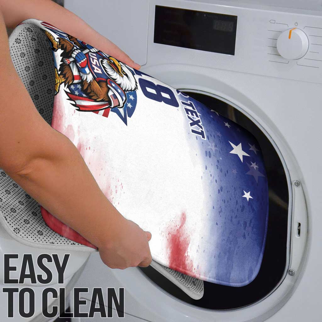Custom USA Lacrosse Bathroom Set American Eagle Mascot