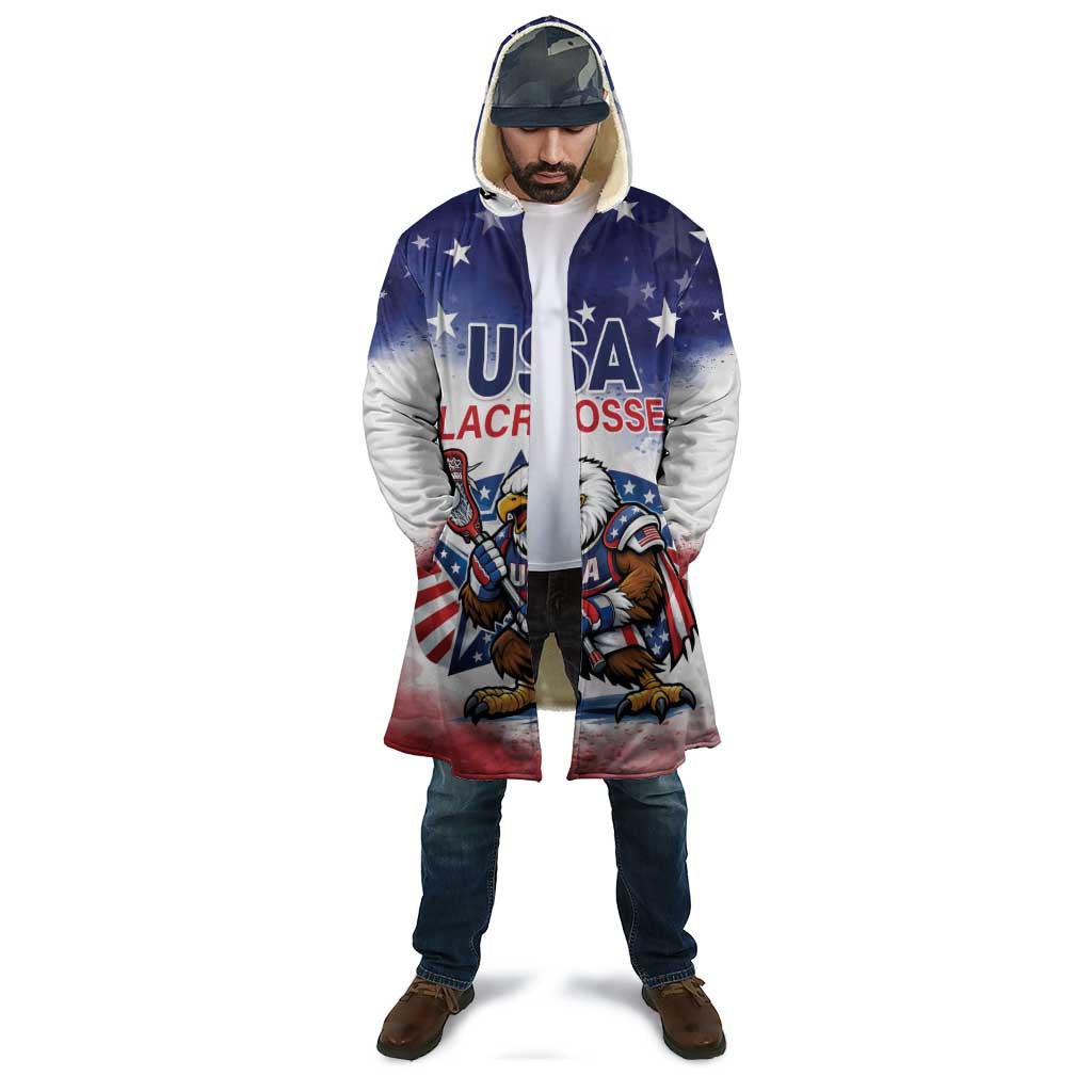 Custom USA Lacrosse Cloak American Eagle Mascot