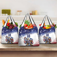 Custom USA Lacrosse Grocery Bag American Eagle Mascot