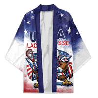 Custom USA Lacrosse Kimono American Eagle Mascot