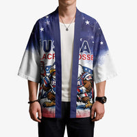 Custom USA Lacrosse Kimono American Eagle Mascot