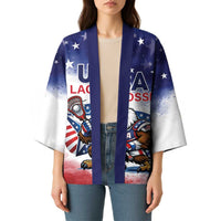 Custom USA Lacrosse Kimono American Eagle Mascot