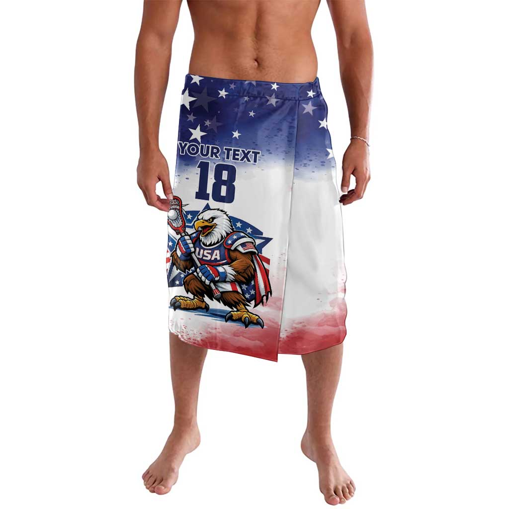 Custom USA Lacrosse Lavalava American Eagle Mascot
