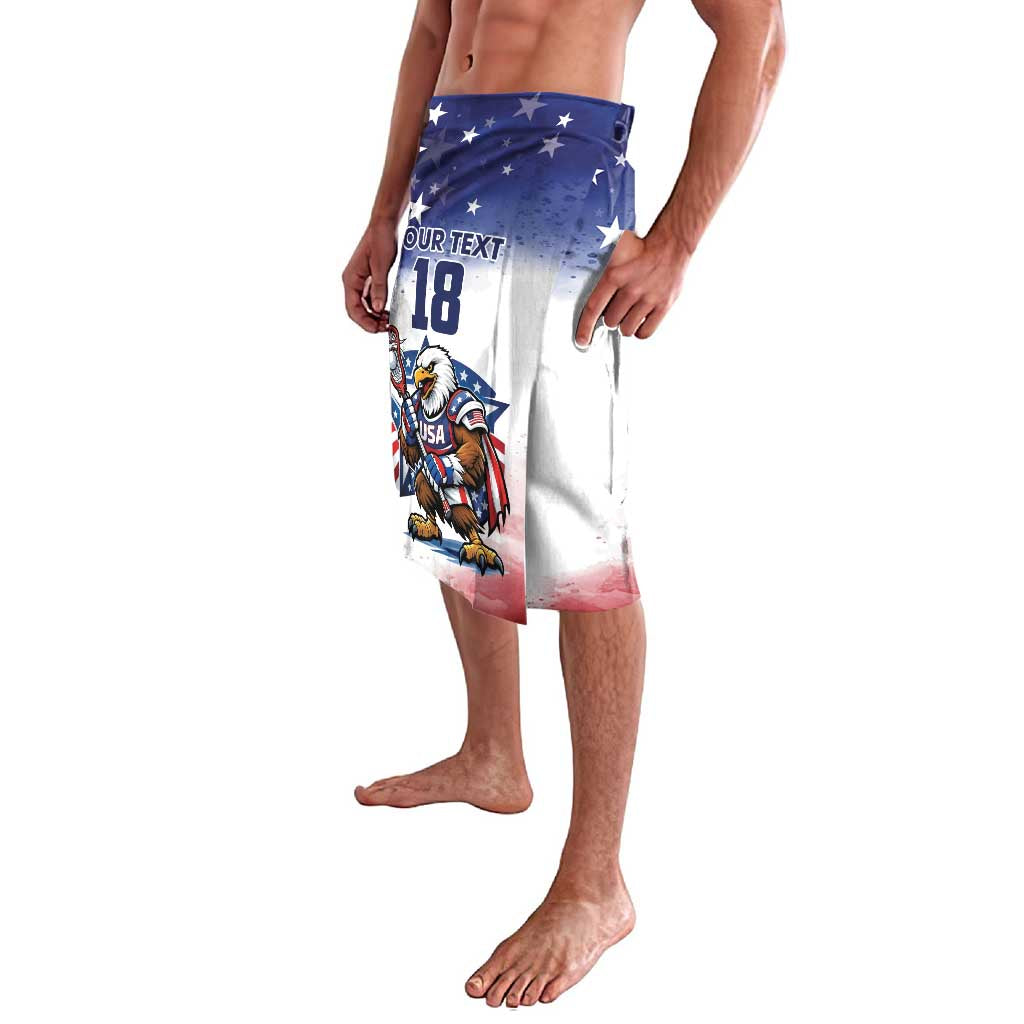 Custom USA Lacrosse Lavalava American Eagle Mascot