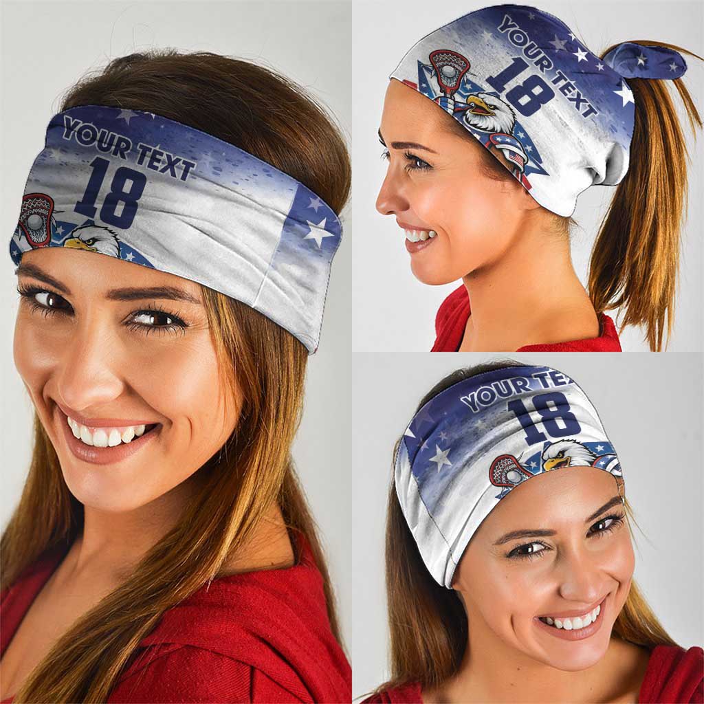 Custom USA Lacrosse Neck Gaiter American Eagle Mascot