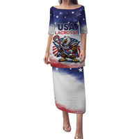 Custom USA Lacrosse Puletasi American Eagle Mascot