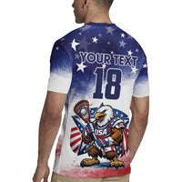 Custom USA Lacrosse Rugby Jersey American Eagle Mascot