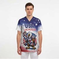 Custom USA Lacrosse Scrub Top American Eagle Mascot