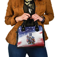 Custom USA Lacrosse Shoulder Handbag American Eagle Mascot