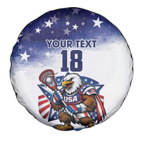 Custom USA Lacrosse Spare Tire Cover American Eagle Mascot