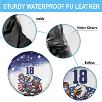 Custom USA Lacrosse Spare Tire Cover American Eagle Mascot