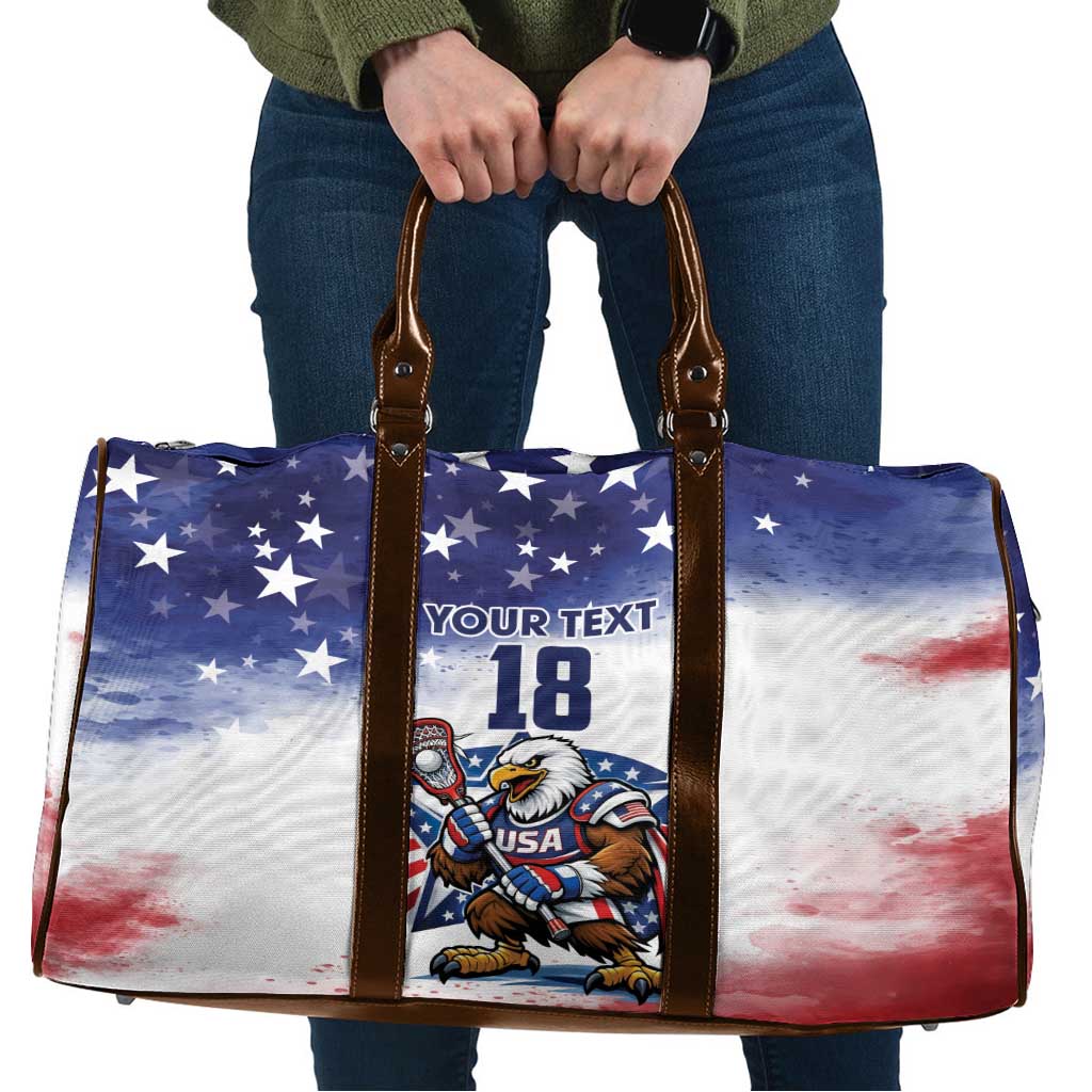 Custom USA Lacrosse Travel Bag American Eagle Mascot