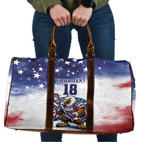 Custom USA Lacrosse Travel Bag American Eagle Mascot