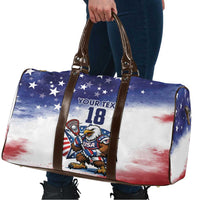 Custom USA Lacrosse Travel Bag American Eagle Mascot