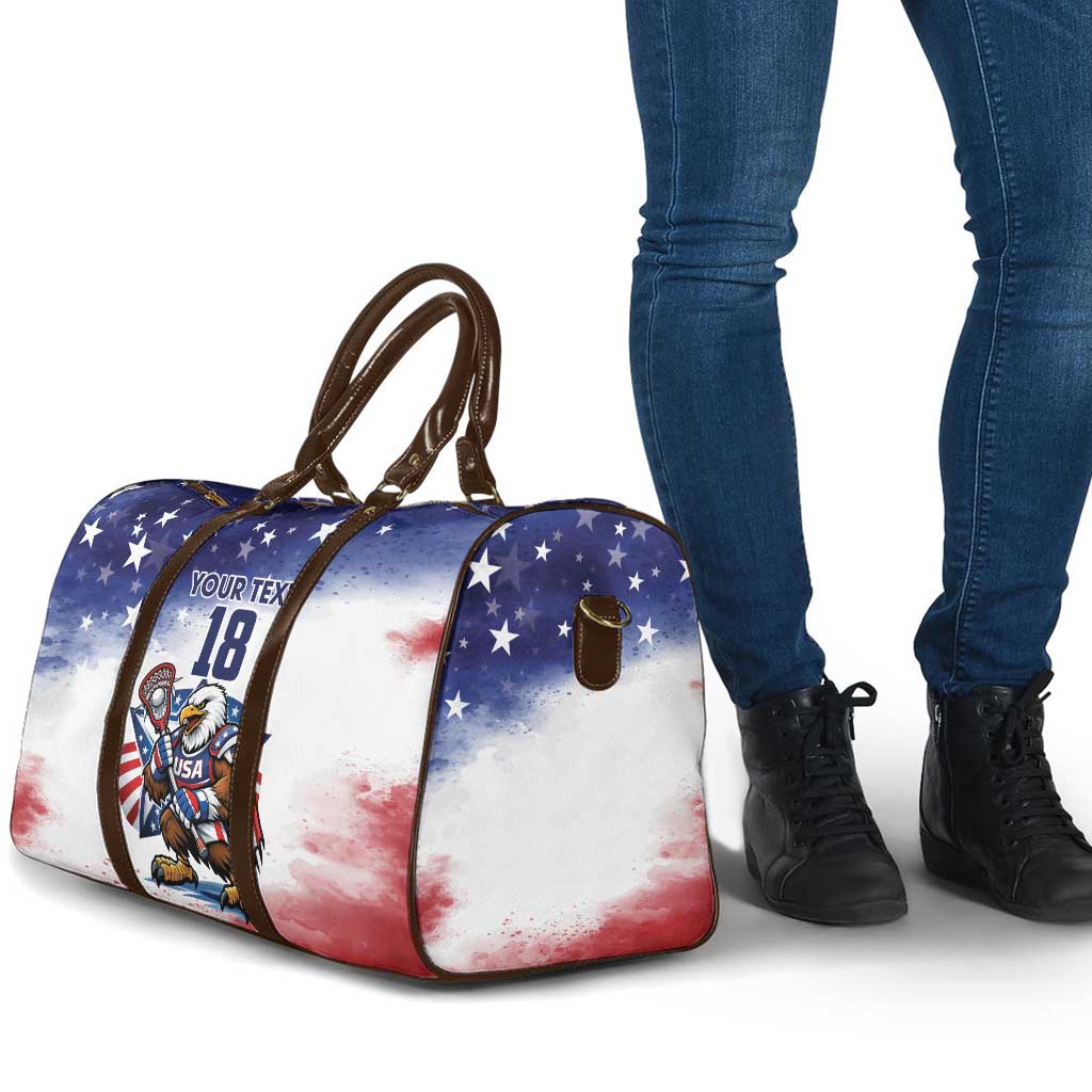 Custom USA Lacrosse Travel Bag American Eagle Mascot
