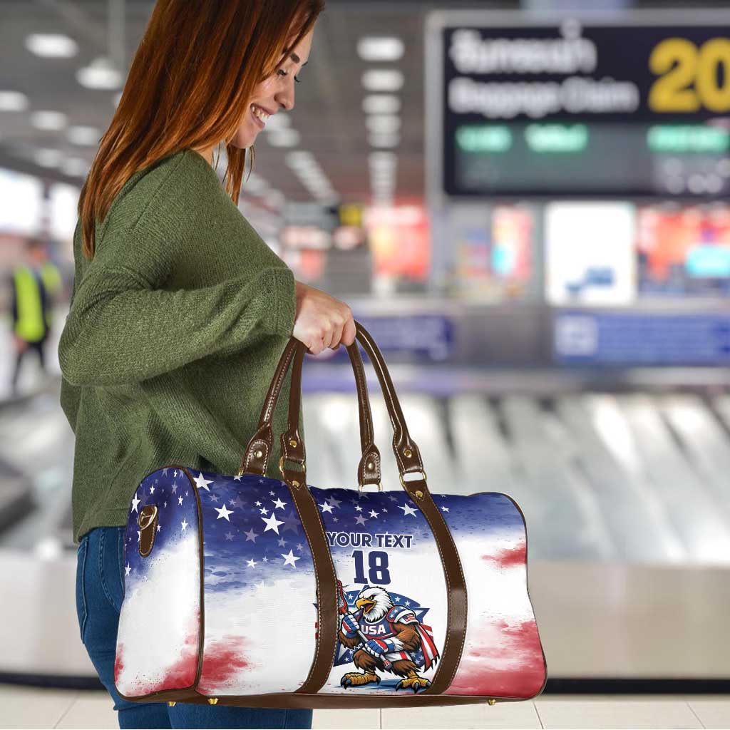Custom USA Lacrosse Travel Bag American Eagle Mascot