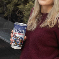 Custom USA Lacrosse Tumbler Cup American Eagle Mascot