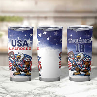 Custom USA Lacrosse Tumbler Cup American Eagle Mascot