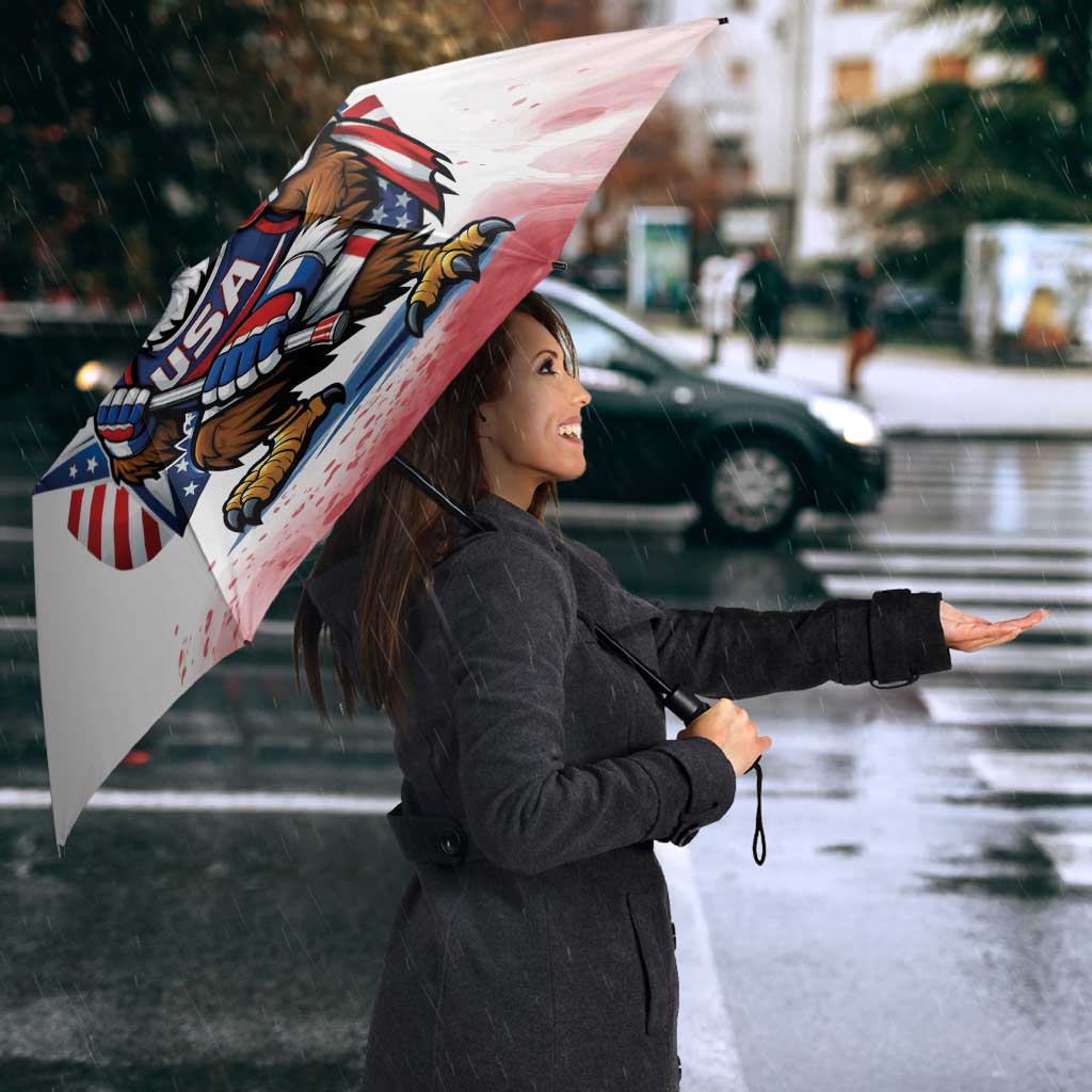 Custom USA Lacrosse Umbrella American Eagle Mascot