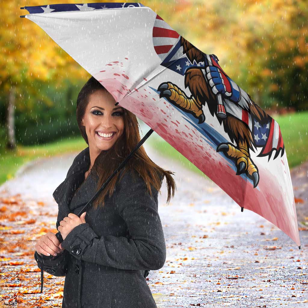 Custom USA Lacrosse Umbrella American Eagle Mascot