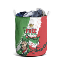 Free Iran Lion and Sun Laundry Basket Persian Freedom Protest