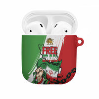 Free Iran Lion and Sun AirPods Case Persian Freedom Protest