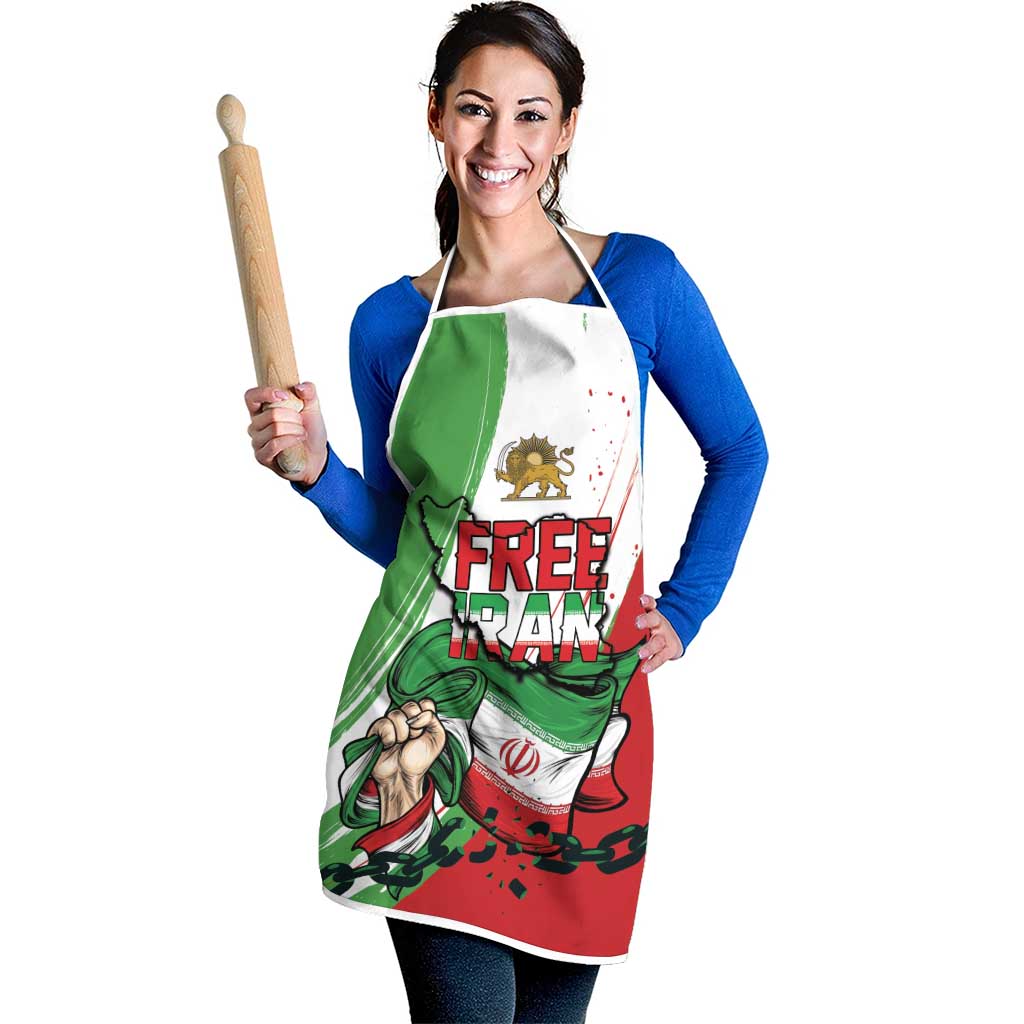 Free Iran Lion and Sun Apron Persian Freedom Protest