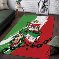 Free Iran Lion and Sun Area Rug Persian Freedom Protest