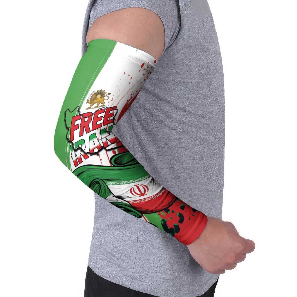 Free Iran Lion and Sun Personalized Arm Sleeves Persian Freedom Protest