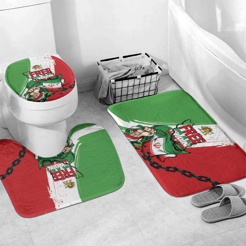 Free Iran Lion and Sun Bathroom Set Persian Freedom Protest