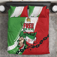Free Iran Lion and Sun Bedding Set Persian Freedom Protest