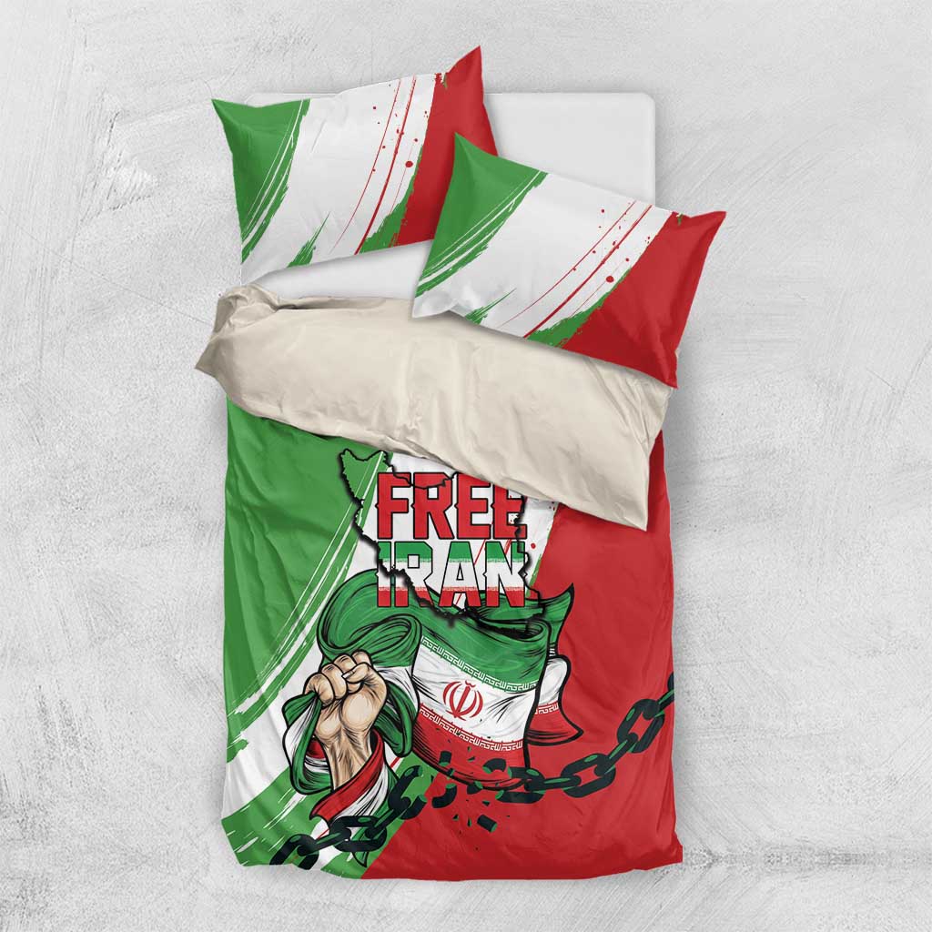 Free Iran Lion and Sun Bedding Set Persian Freedom Protest