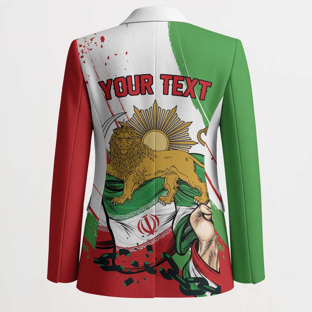 Free Iran Lion and Sun Personalized Blazer Persian Freedom Protest