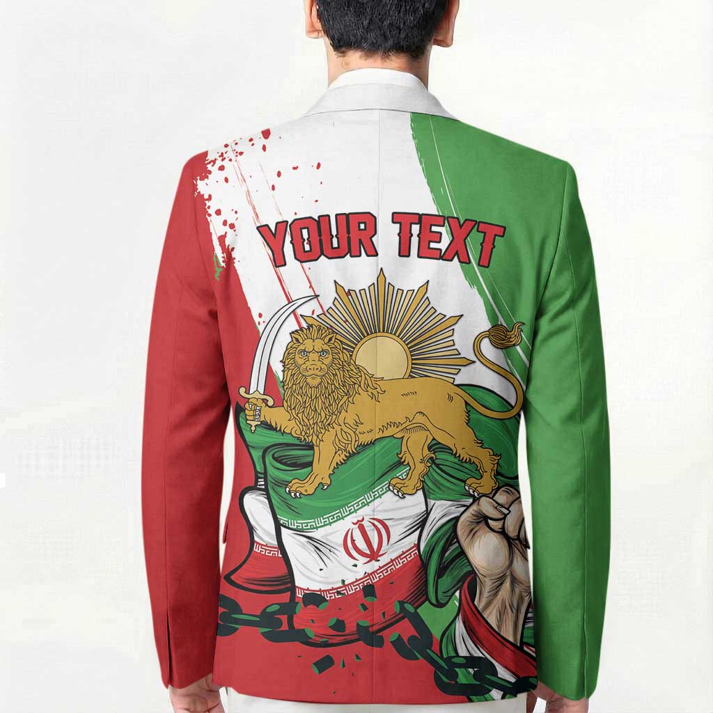 Free Iran Lion and Sun Personalized Blazer Persian Freedom Protest